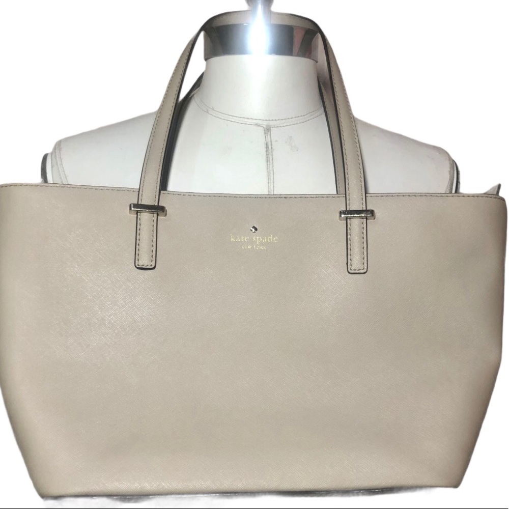Kate Spade Small Leather Tote Pebble
